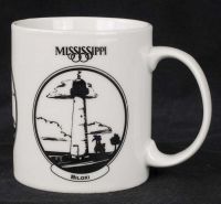 Mississippi Lighthouses Biloxi Ship Round Island Coffee Mug